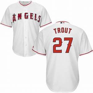 Youth Los Angeles Angels Mike Trout Cool Base Replica Jersey White