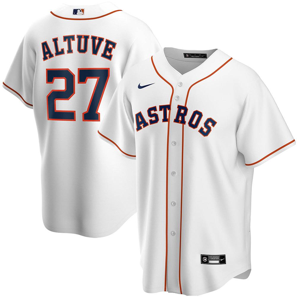 Mens Houston Astros Jose Altuve Cool Base Replica Jersey White