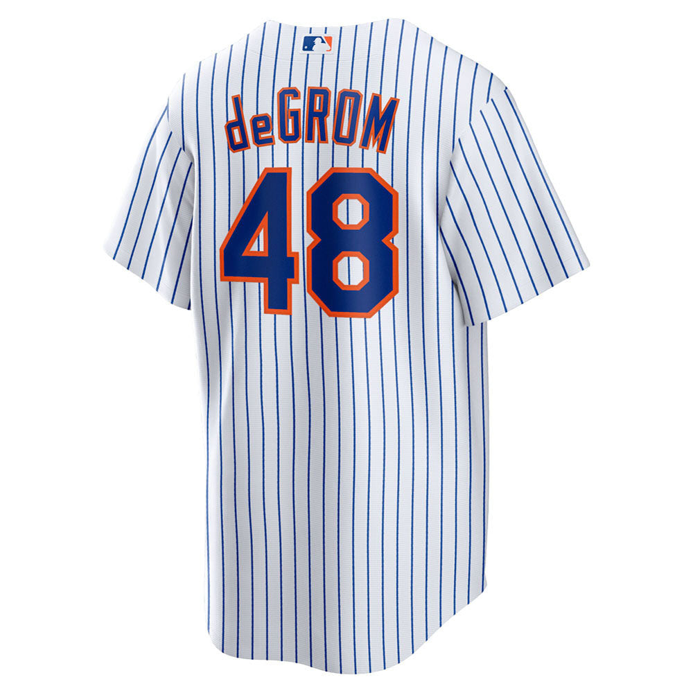 Men's New York Mets Jacob deGrom Home Player Name Jersey - White
